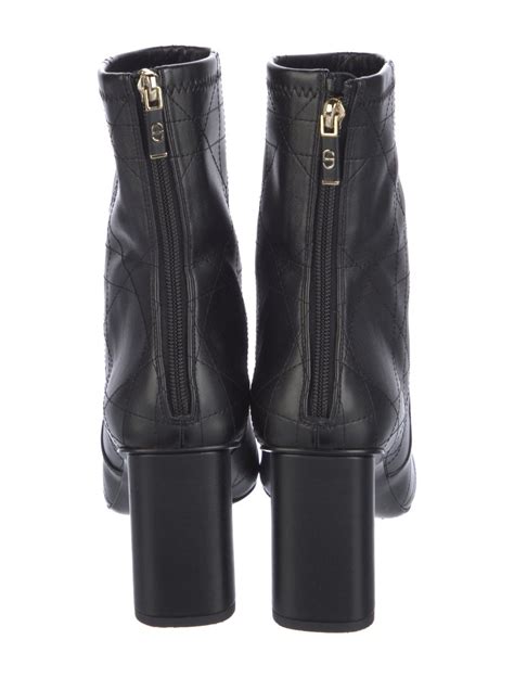 Christian Dior Cannage Pattern Leather Boots 